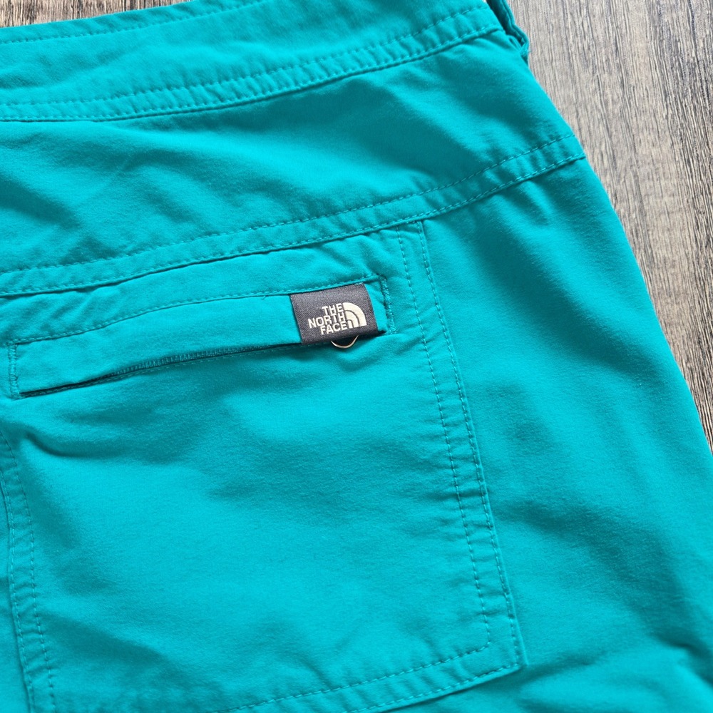 The North Face Womens Horizon Hiking Shorts Teal Blue Size 8 Regular Nylon Blend - Picture 5 of 11